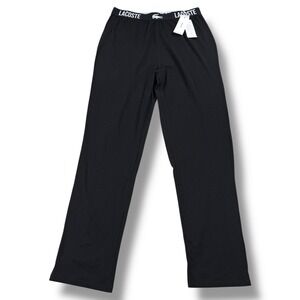 NWT Lacoste Sleepwear Lounge Pants  Mens Size Small S Black